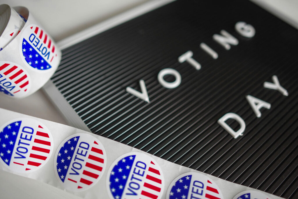 'I voted' stickers